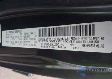 2010 Jeep Wrangler Unlimited Sport из США, поврежденный, VIN 1J4BA3H11AL228507